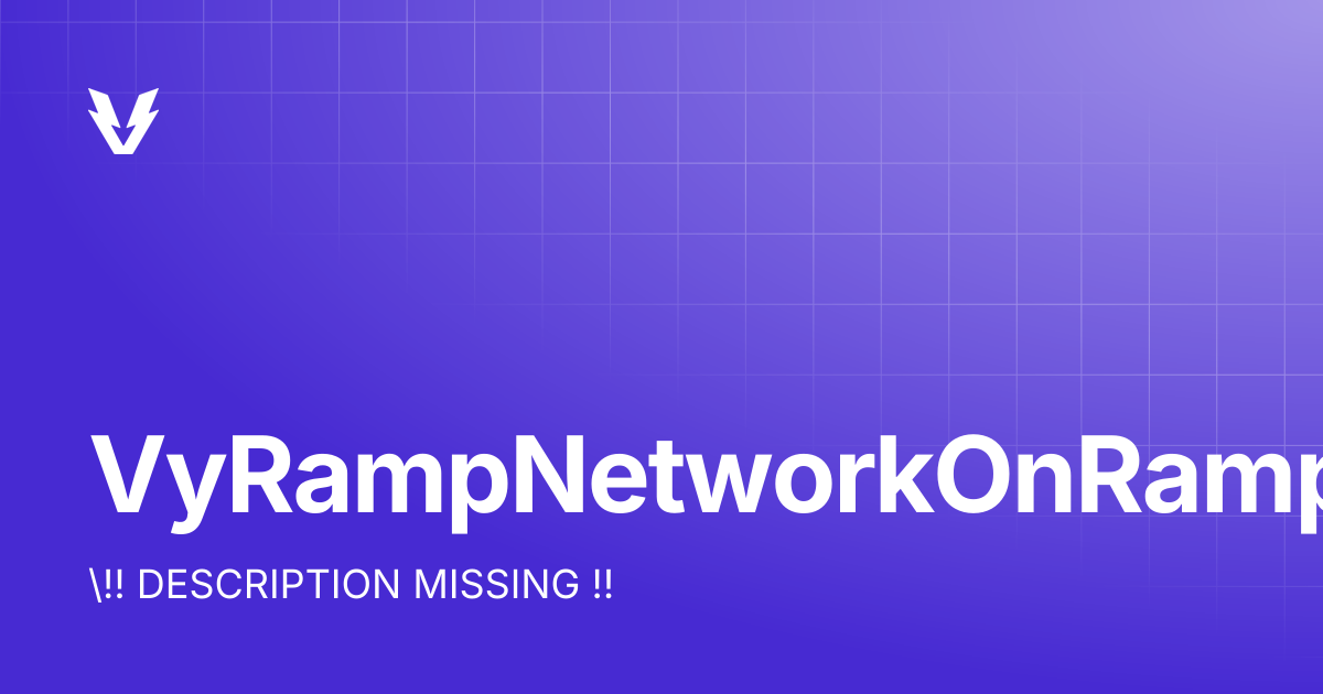 VyRampNetworkOnRampUrlRequest | Venly SDKs